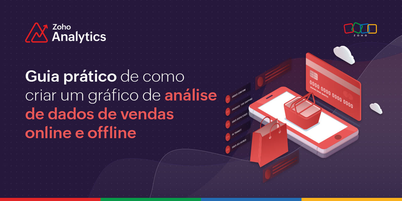Guia prático de como criar um gráfico de análise de dados de vendas online e offline