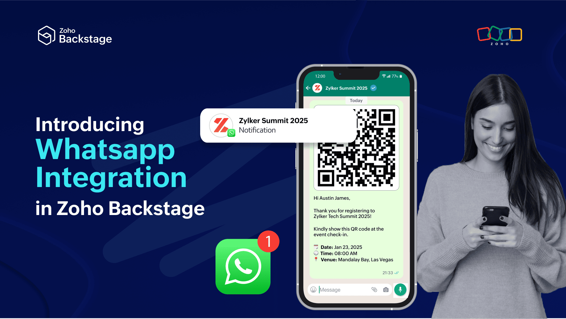 Simplifying event communication with Zoho Backstage’s WhatsApp integration