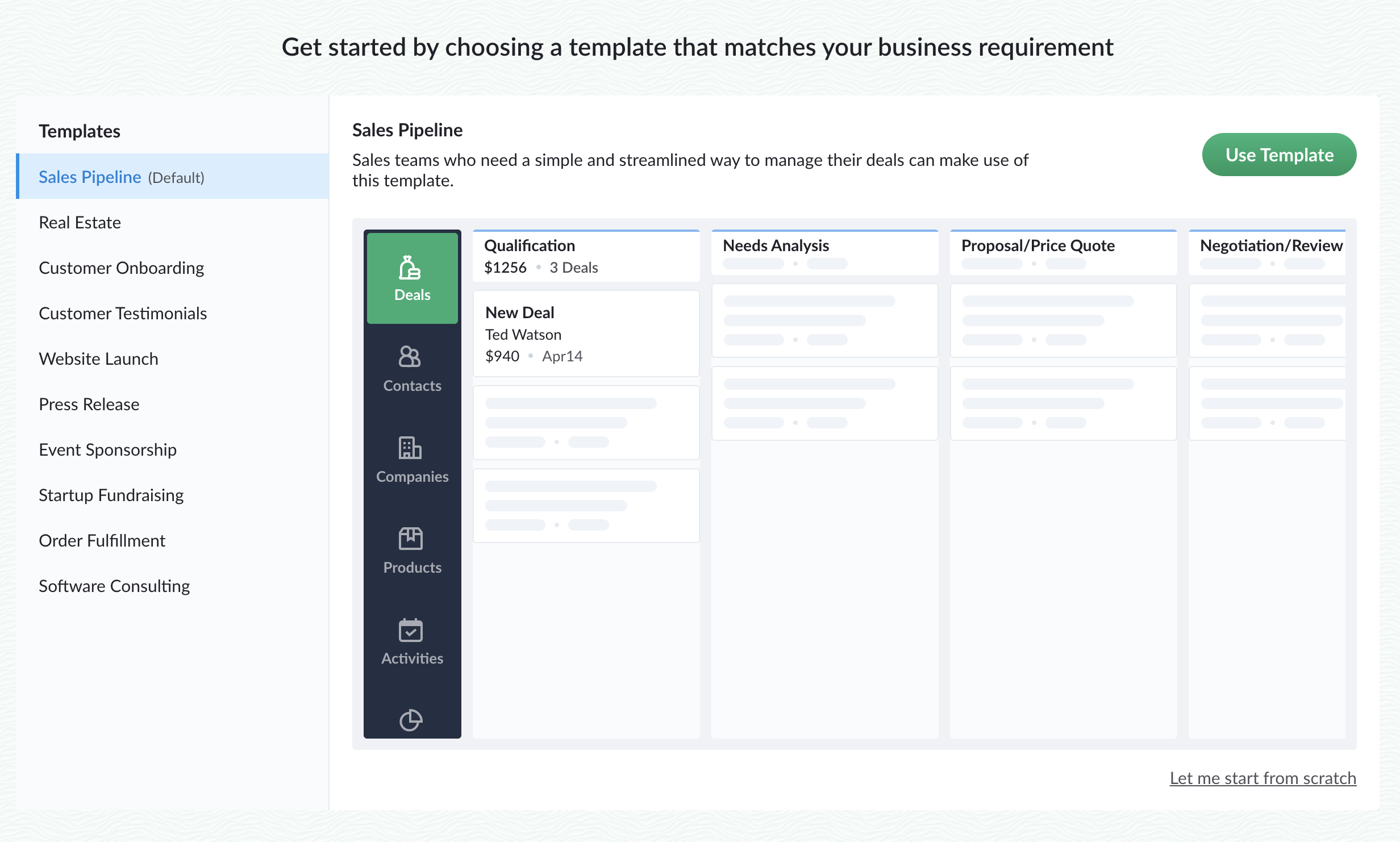 Pick A Ready-made CRM Template For Your Business With Bigin. Forget ...