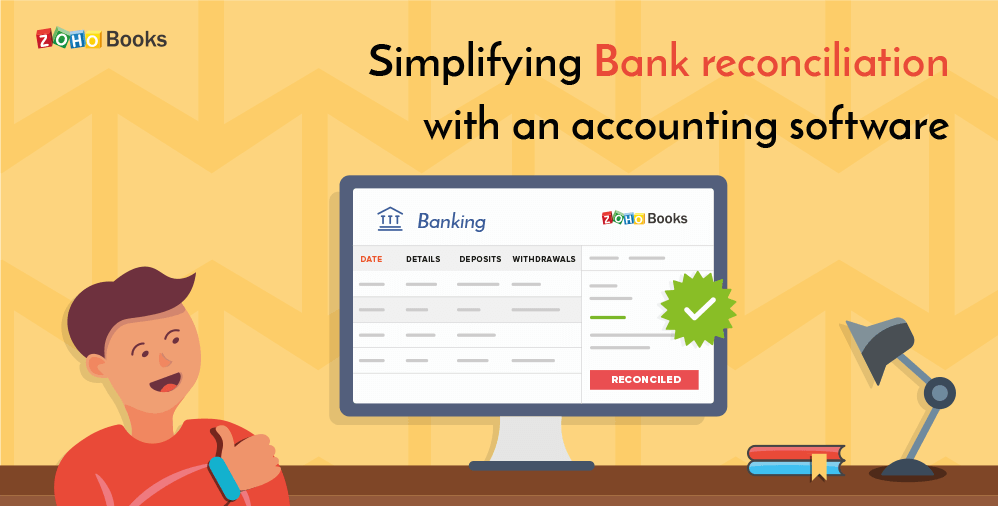 Bank reconciliation with an accounting software