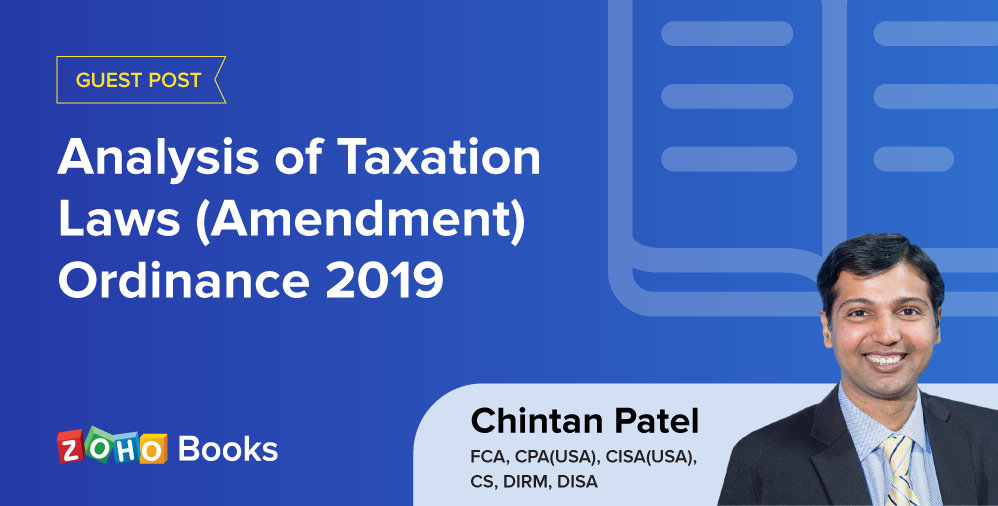 Analysis of Taxation Laws (Amendment) Ordinance 2019 