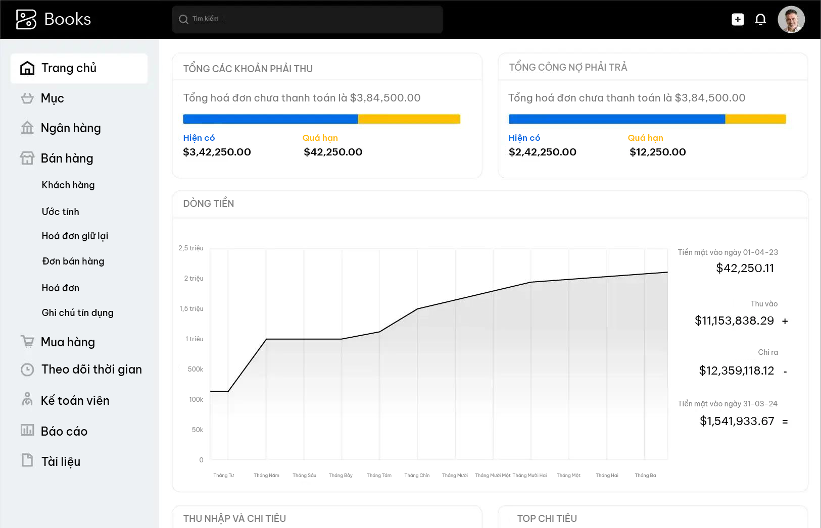 Quan ly thu chi de dang
