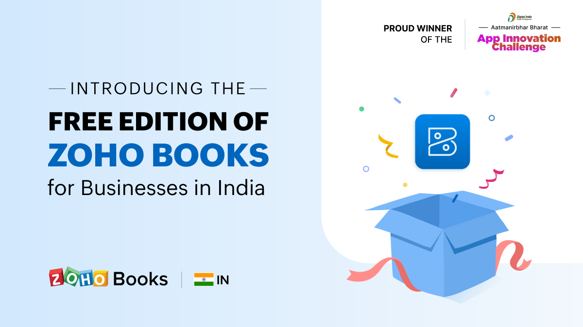 Introducing the Free Edition of Zoho Books for Businesses in India