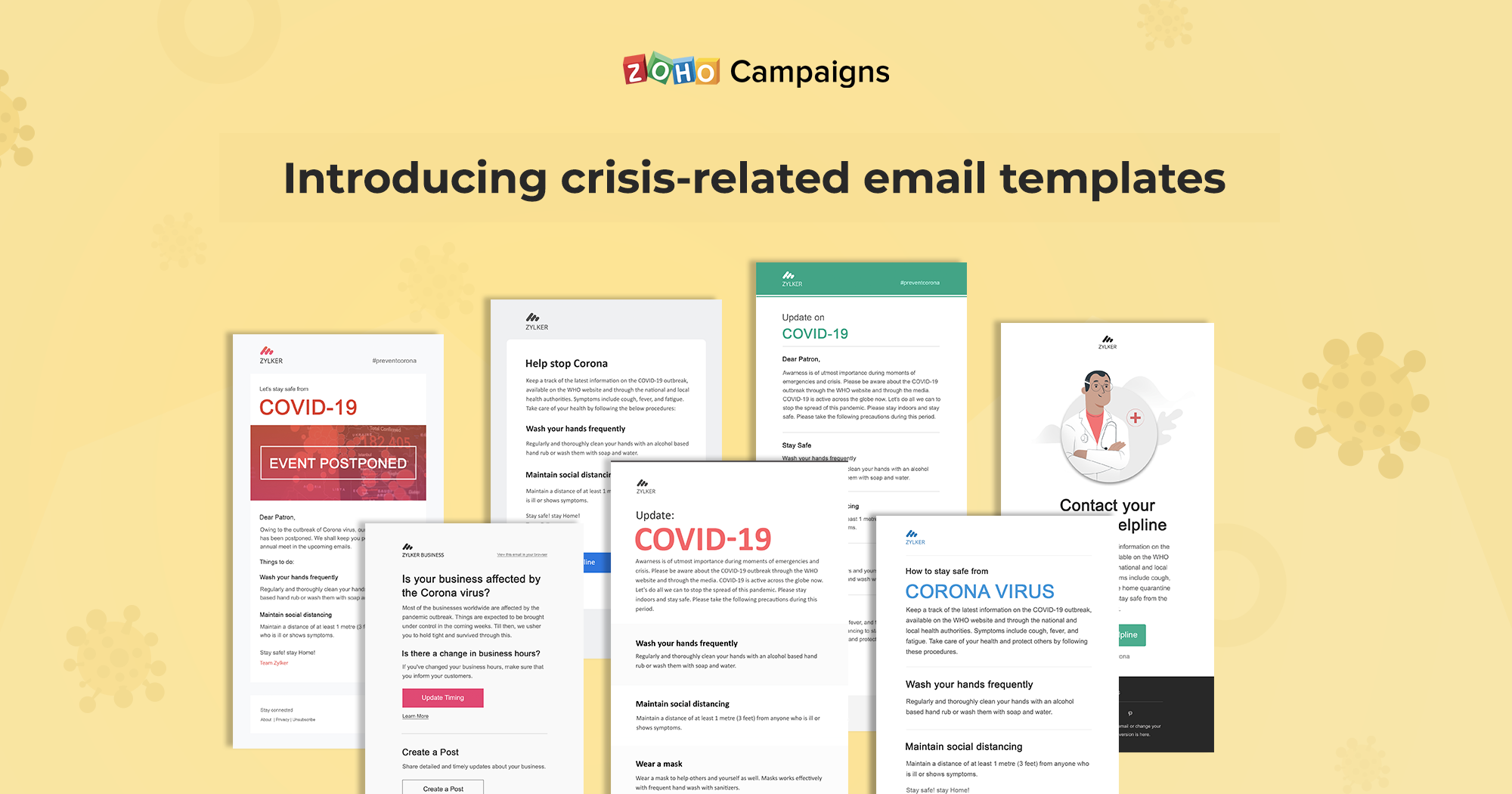 Introducing crisis-related email templates 