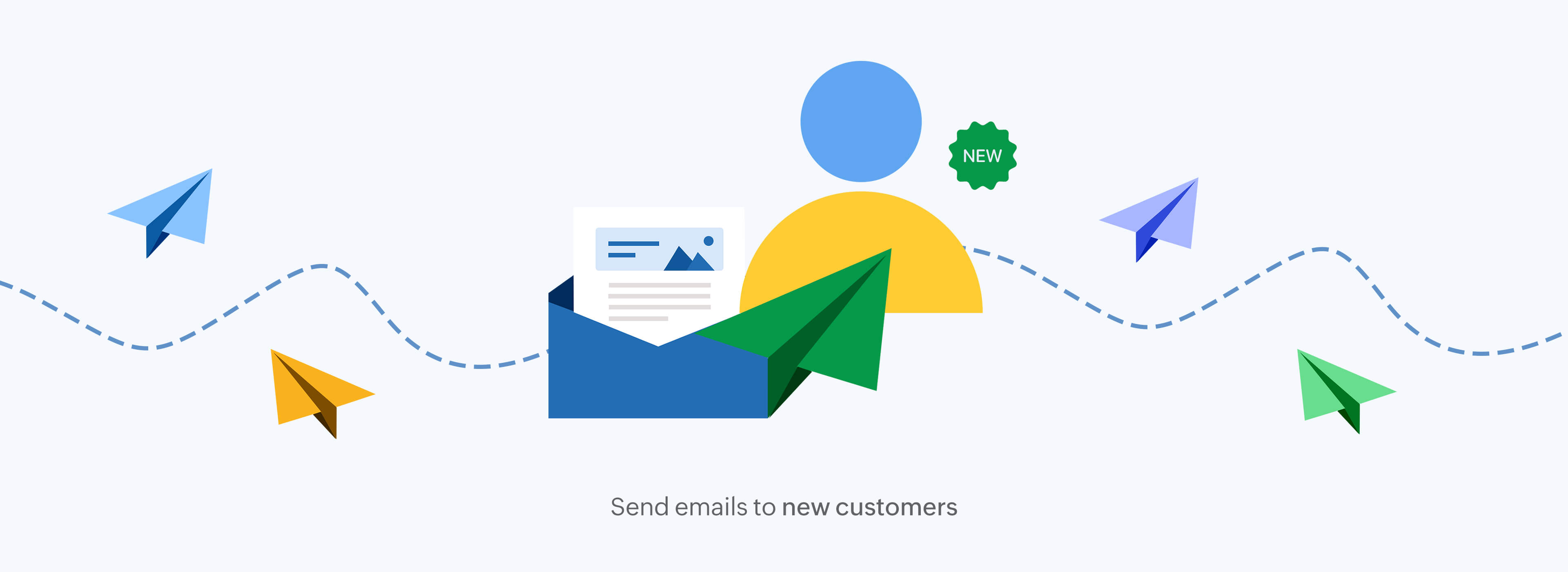 Send emails to new customers