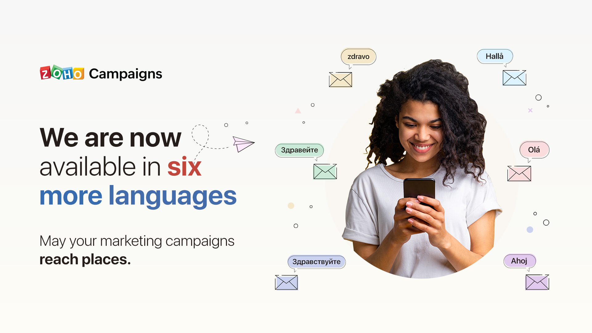 Zoho Campaigns introduces 6 more languages for email marketers