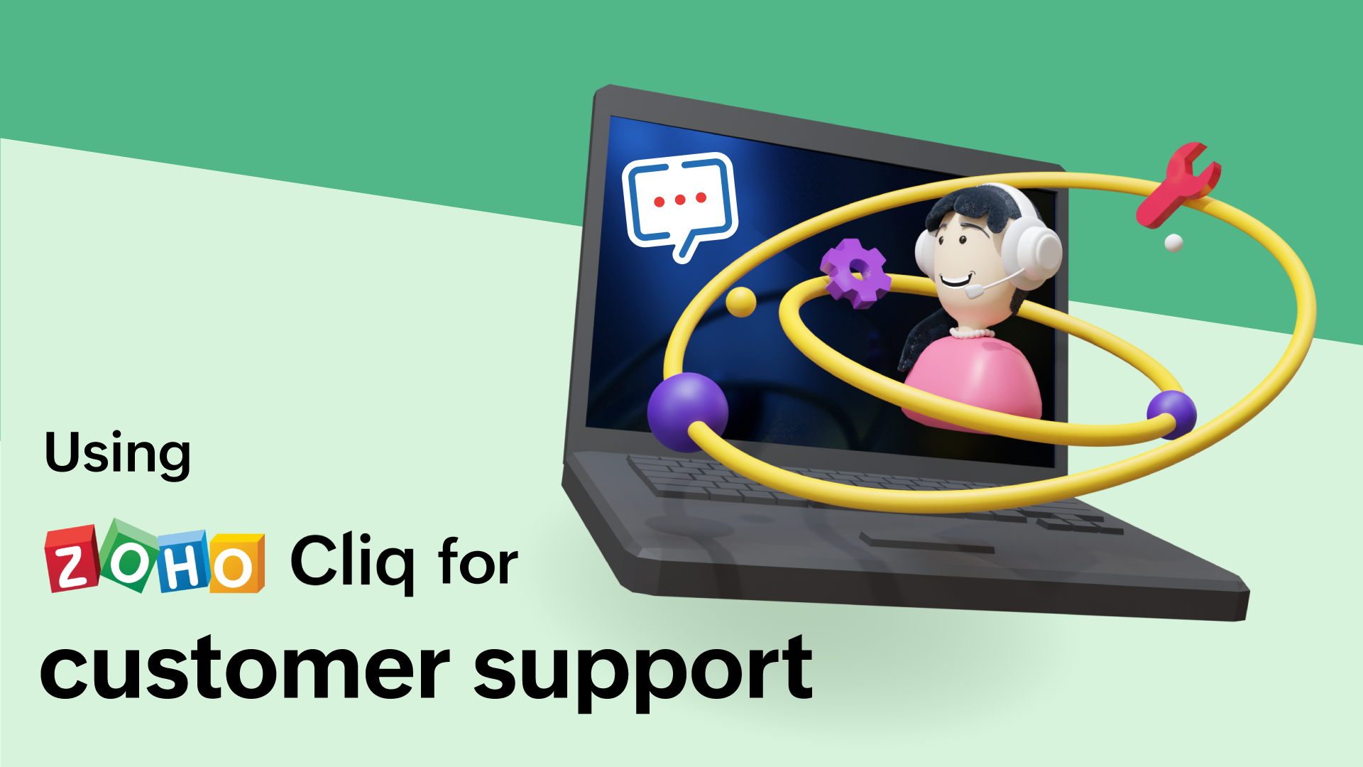 Using  Zoho Cliq for customer support 
