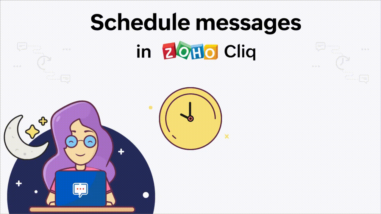 Plan ahead using Schedule Messages in Cliq