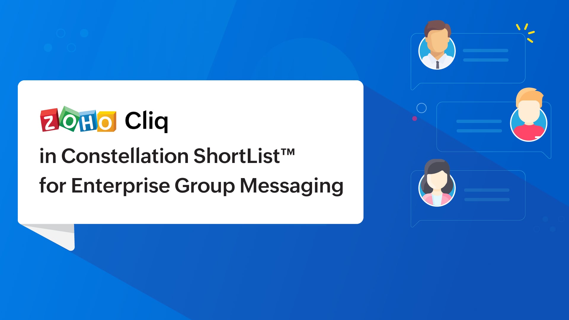 Zoho Cliq recognized in Constellation ShortList™ for Enterprise Group Messaging