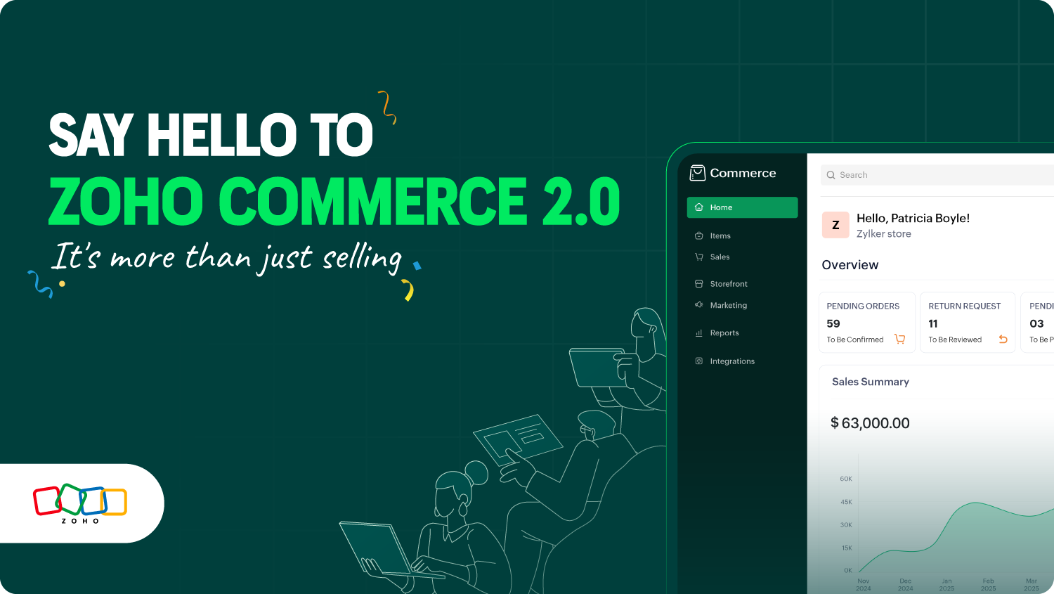 Say hello to Zoho Commerce 2.0—it's more than just selling