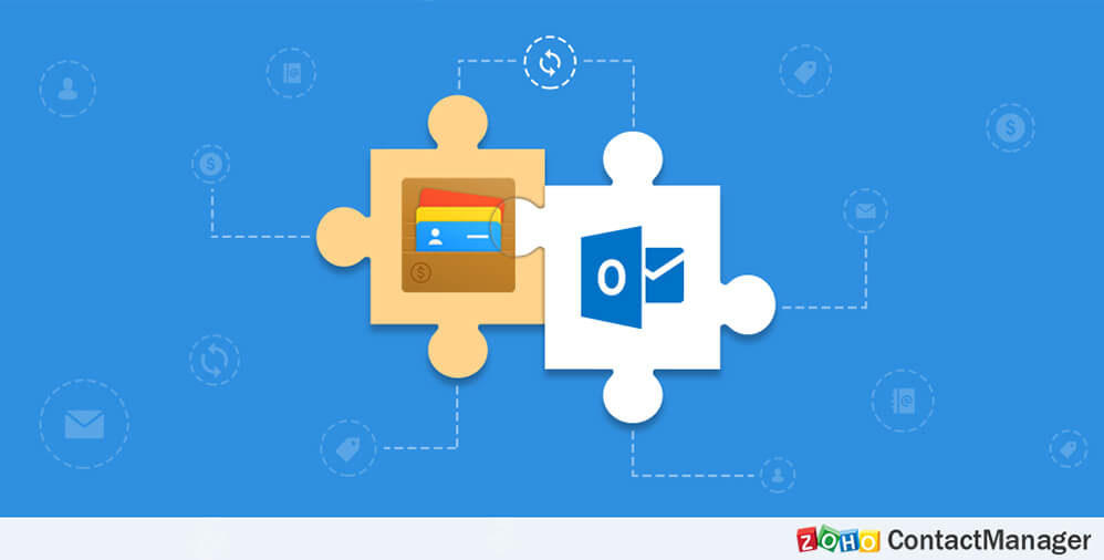 Zoho ContactManager integrates with Outlook to bring seamless access to contacts and emails