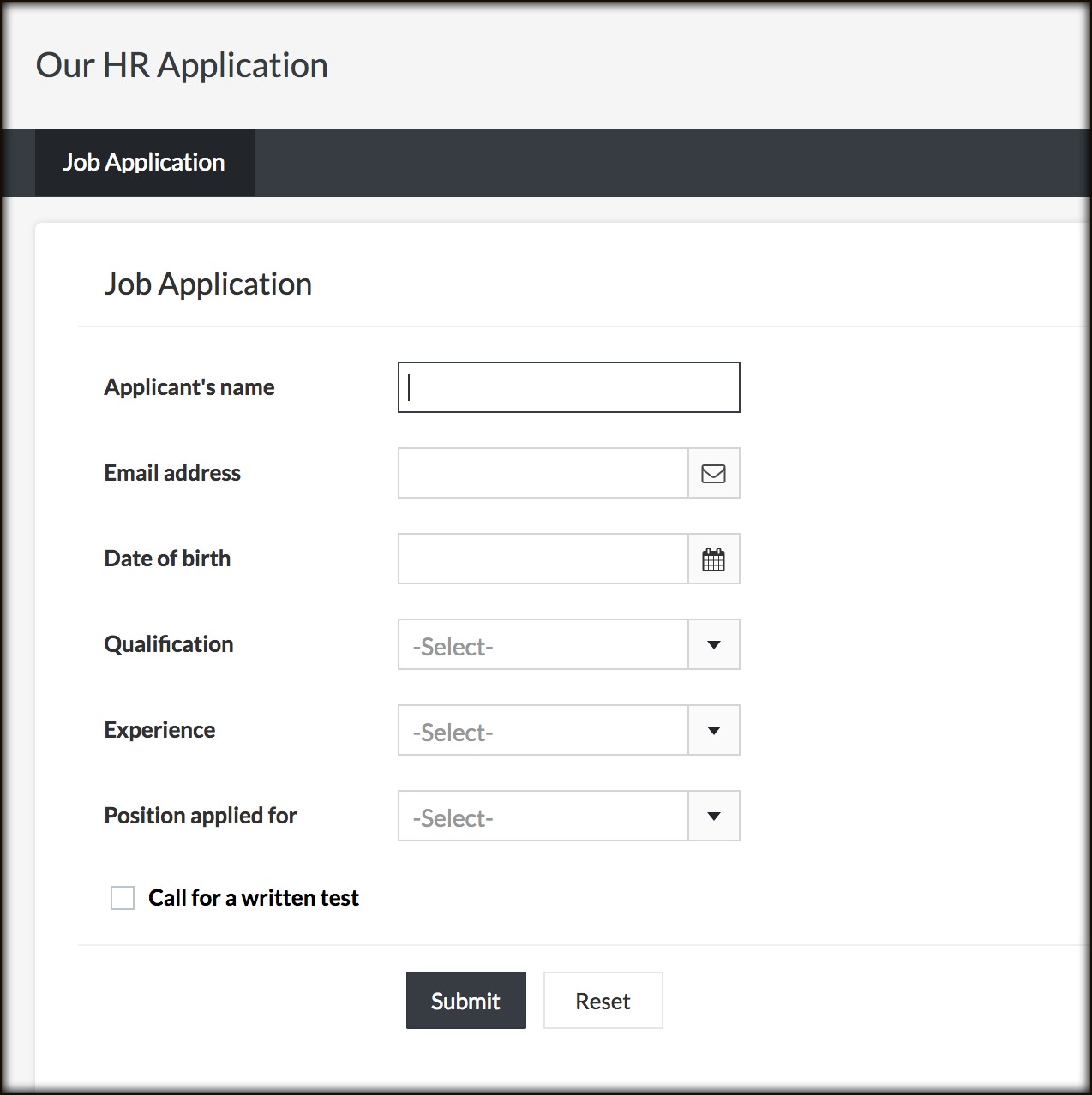 show field to application owner