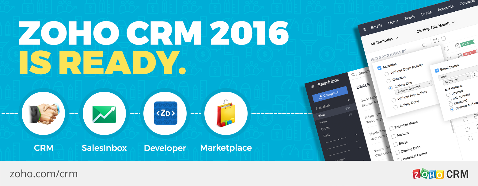 Zoho CRM-2016 is Ready.