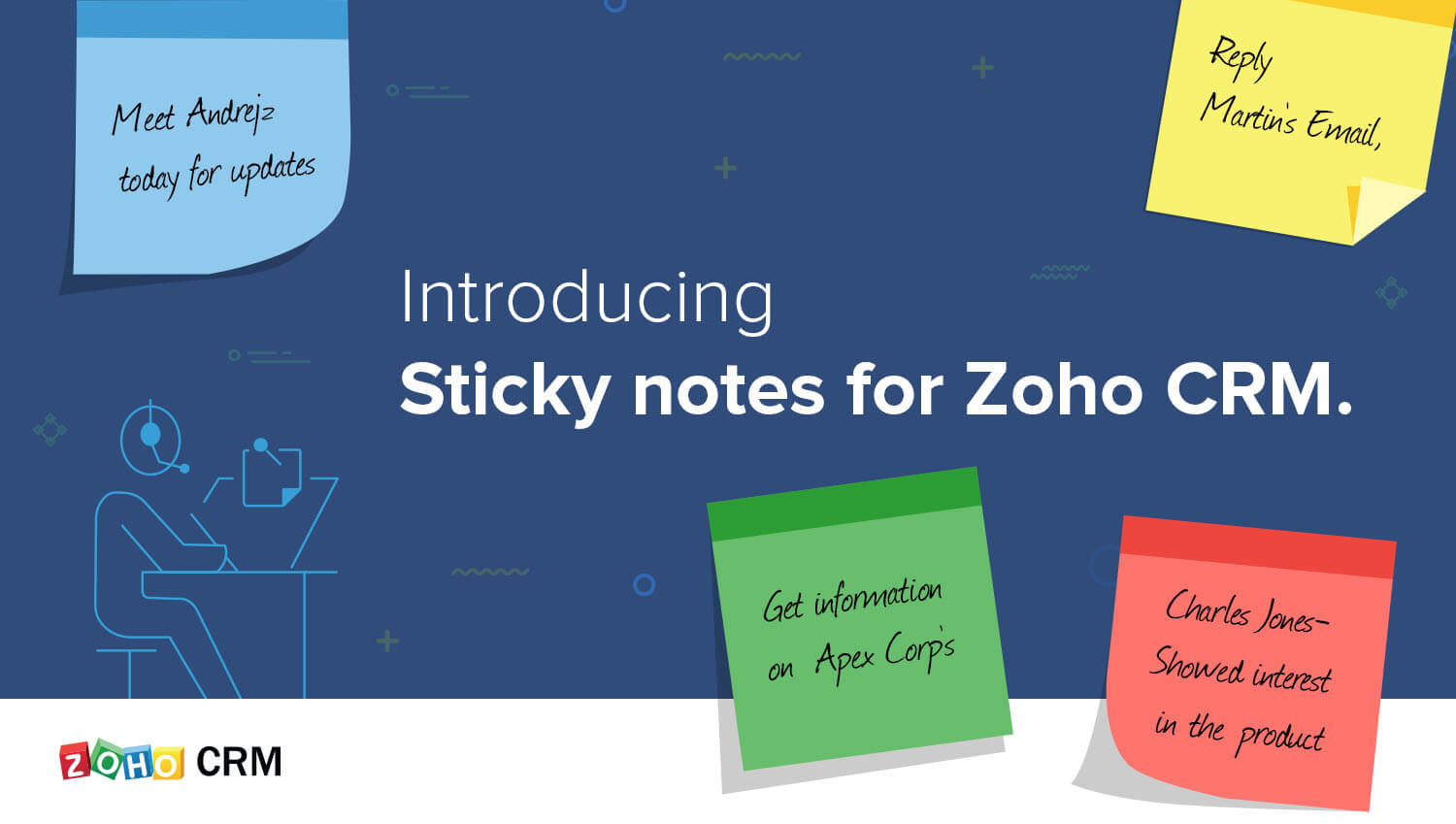 Introducing Zoho CRM's sticky notes