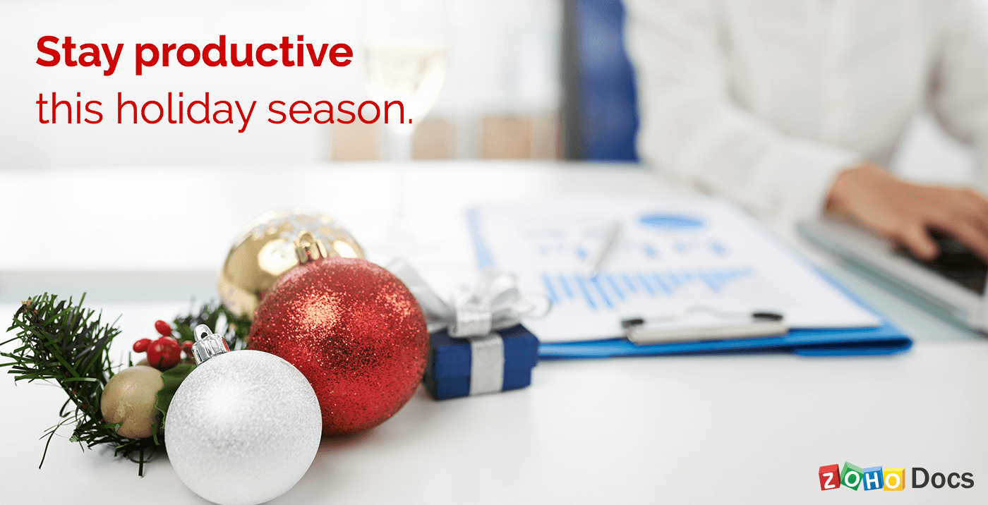 Eight ways to stay productive through the holiday season
