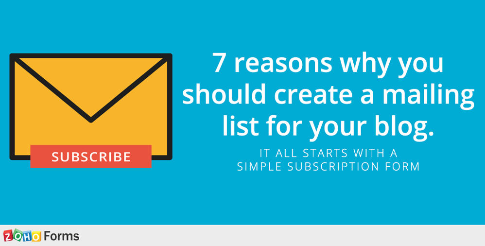 7 Reasons You Should Create a Mailing List for Your Blog