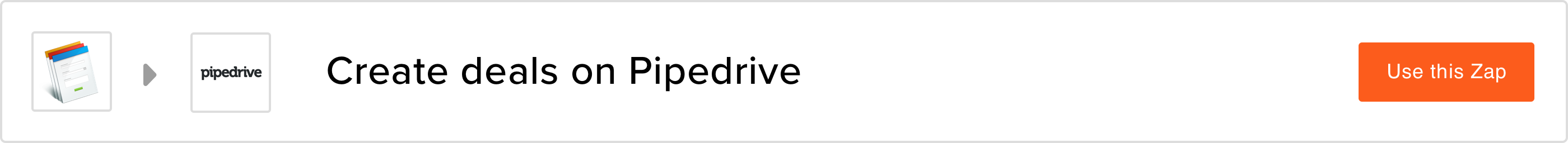 Create deals on Pipedrive