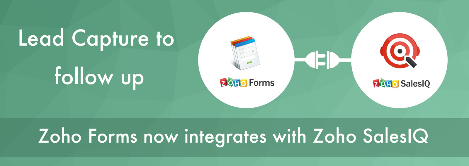Your data collection stays on point with the new Zoho Forms integration with Zoho SalesIQ
