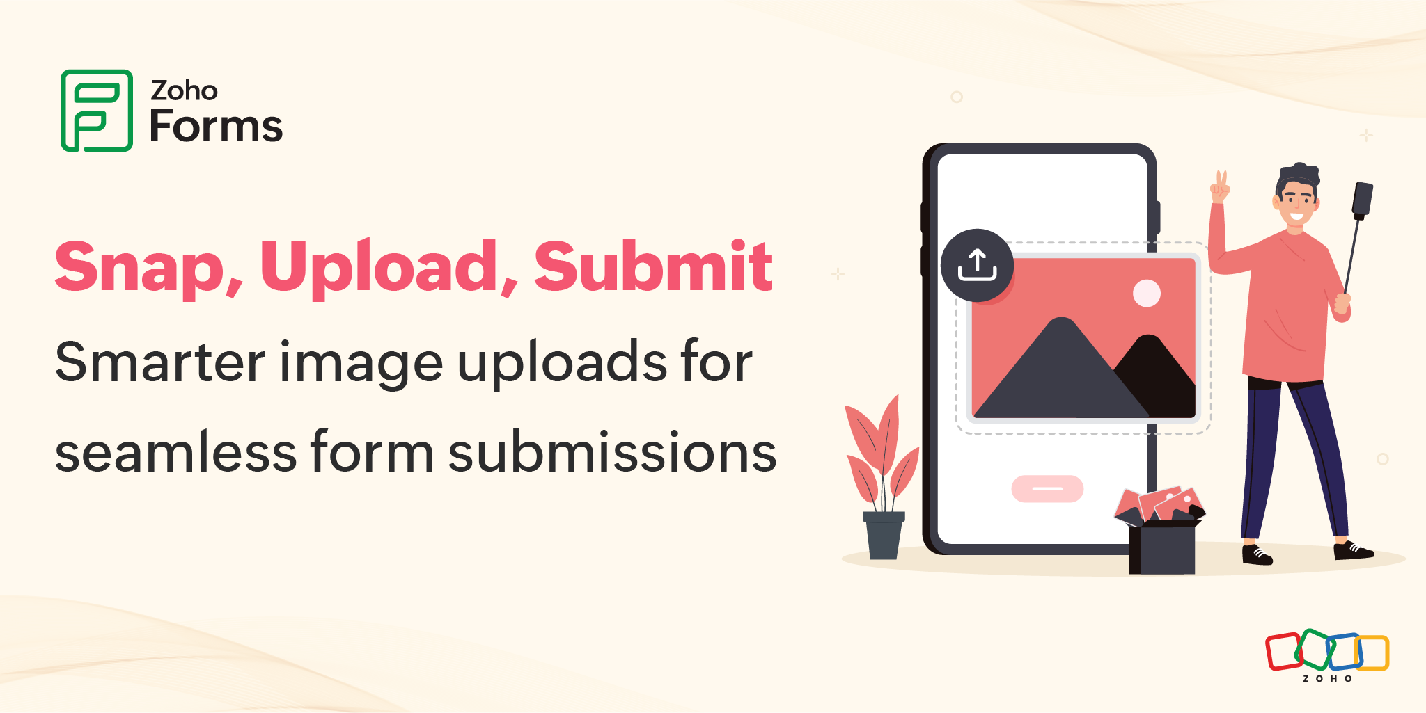 Beyond the basics: Explore image upload options in Zoho Forms mobile app!
