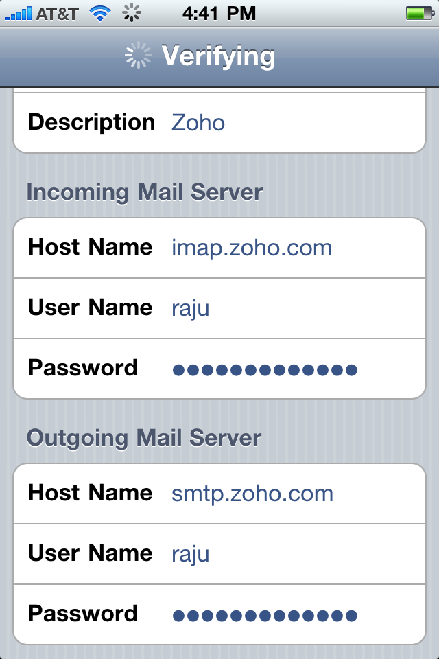 Accessing Zoho Mail On IPhone iPad Through IMAP Zoho Blog