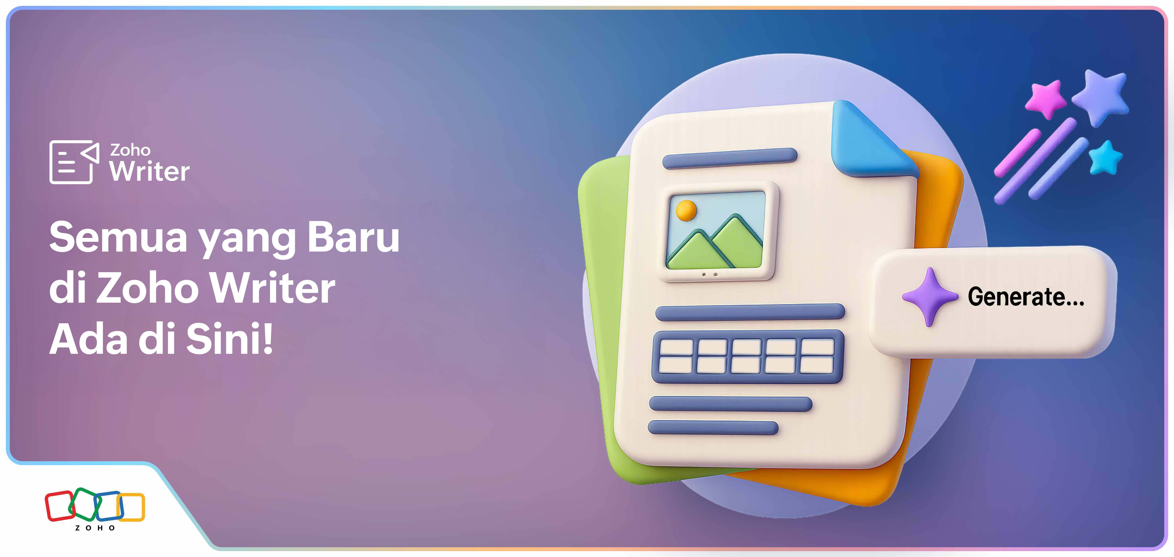 Update Zoho Writer: Buat Dokumen & Template Otomatis dengan AI