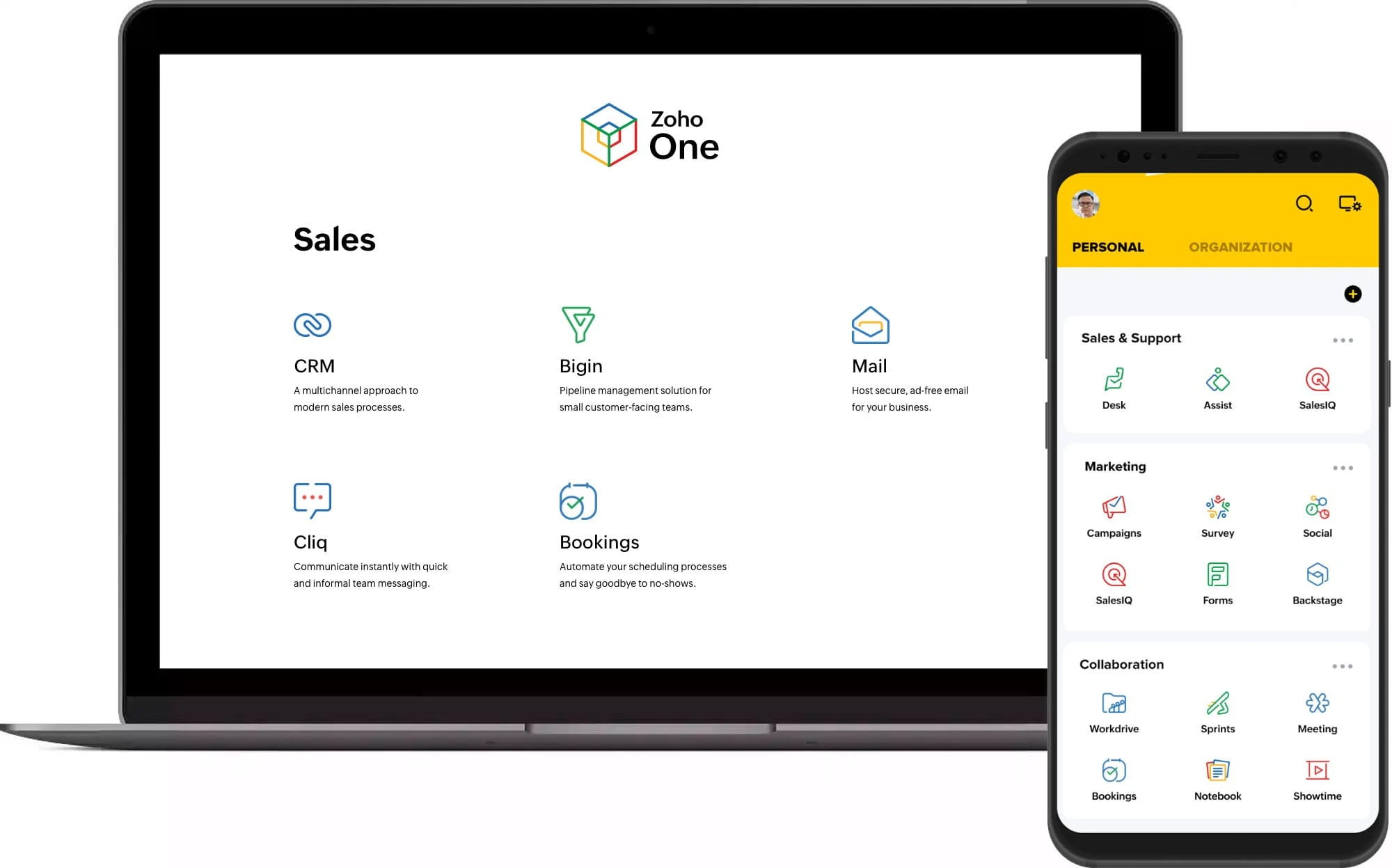 Nền tảng phần mềm hợp nhất Zoho One