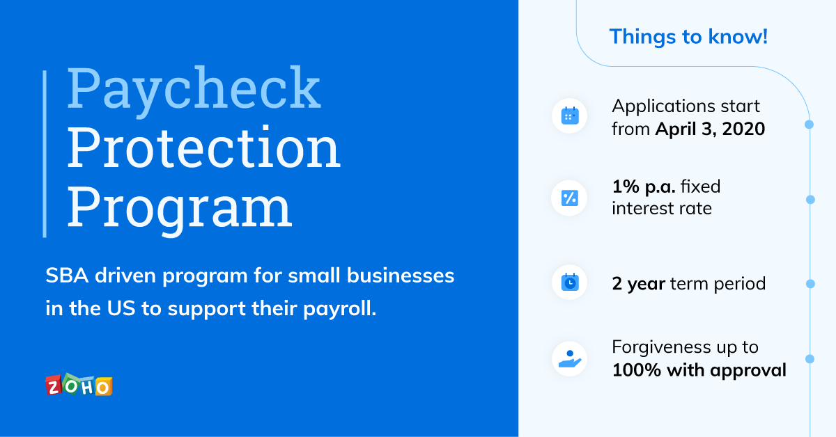 Paycheck Protection Program for small businesses