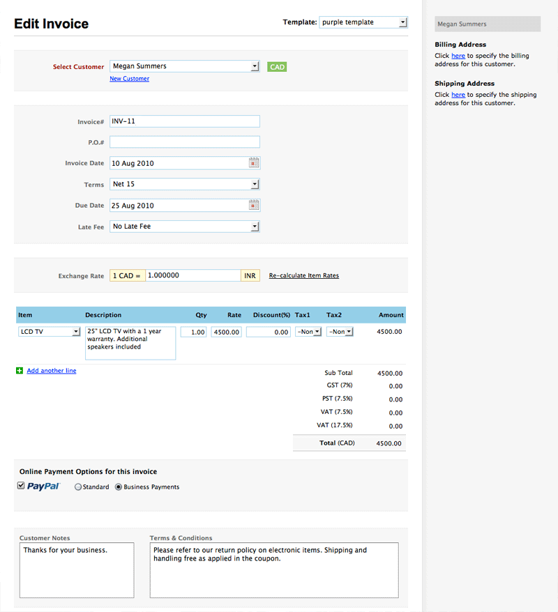 @Zoho Invoice: Only 50 cents for receiving online payments - Zoho Blog