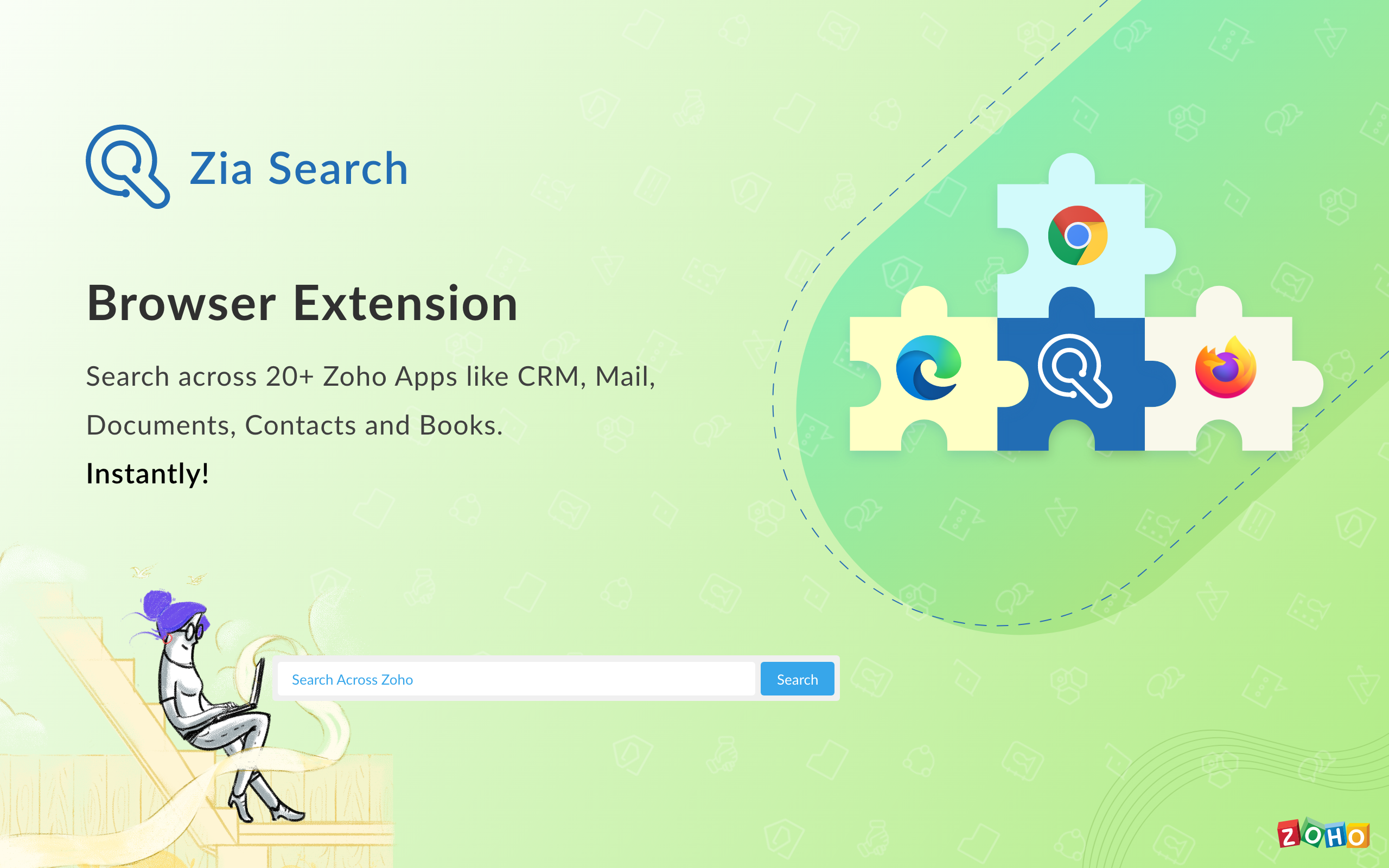 Zia Search - Browser Extension for Google Chrome, Microsoft Edge and Firefox