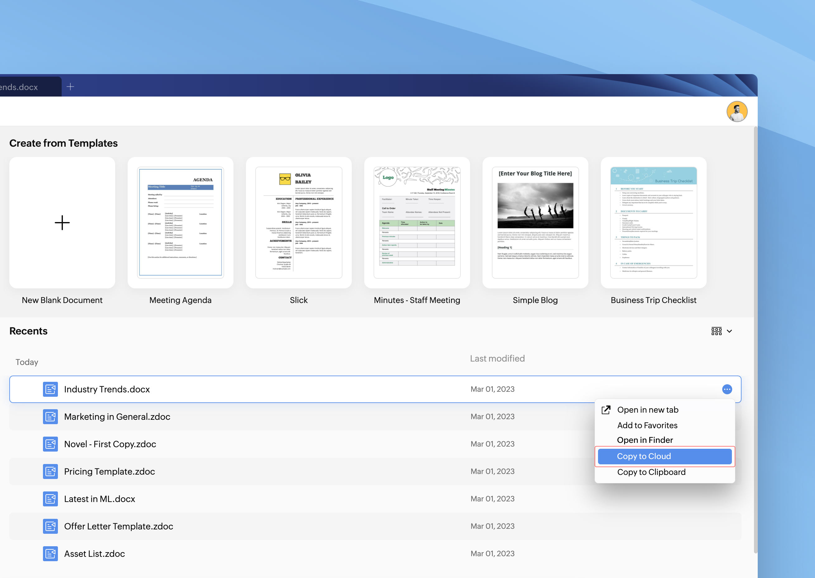 Membuat dokumen word dengan Zoho Writer 3 Membuat dokumen word dengan Zoho Writer 3
