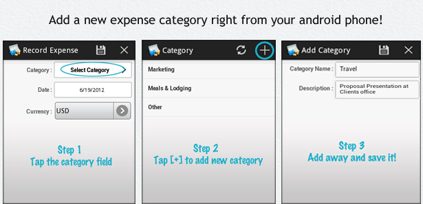 Add Expense Category in Android App Add Expense Category in Android App