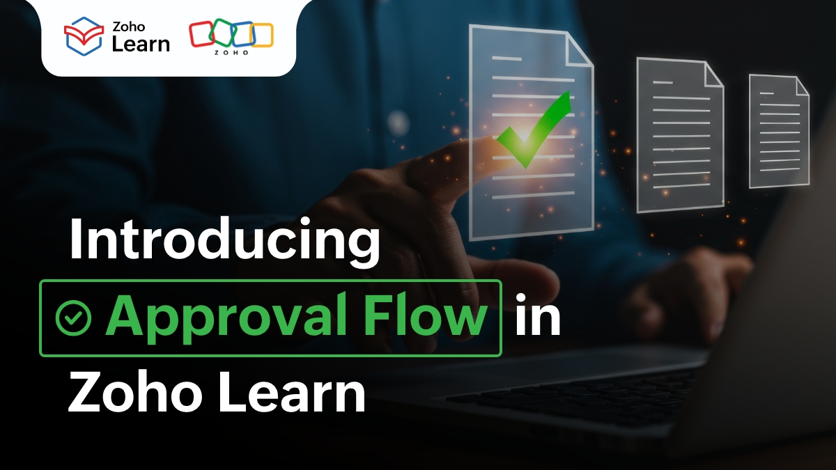 Introducing approval flow in Zoho Learn
