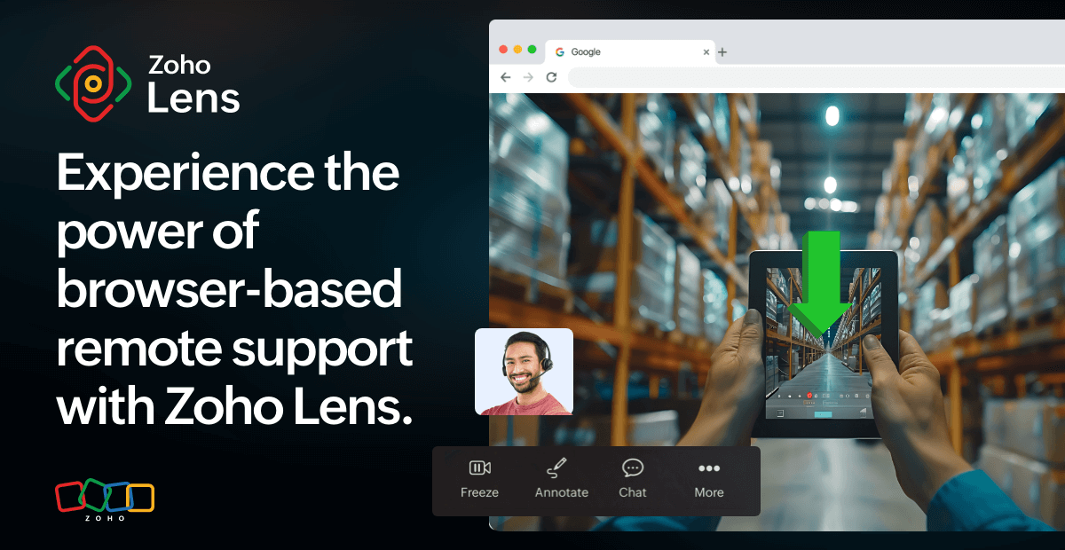 Beyond downloads: Transforming remote assistance with Zoho Lens browser support