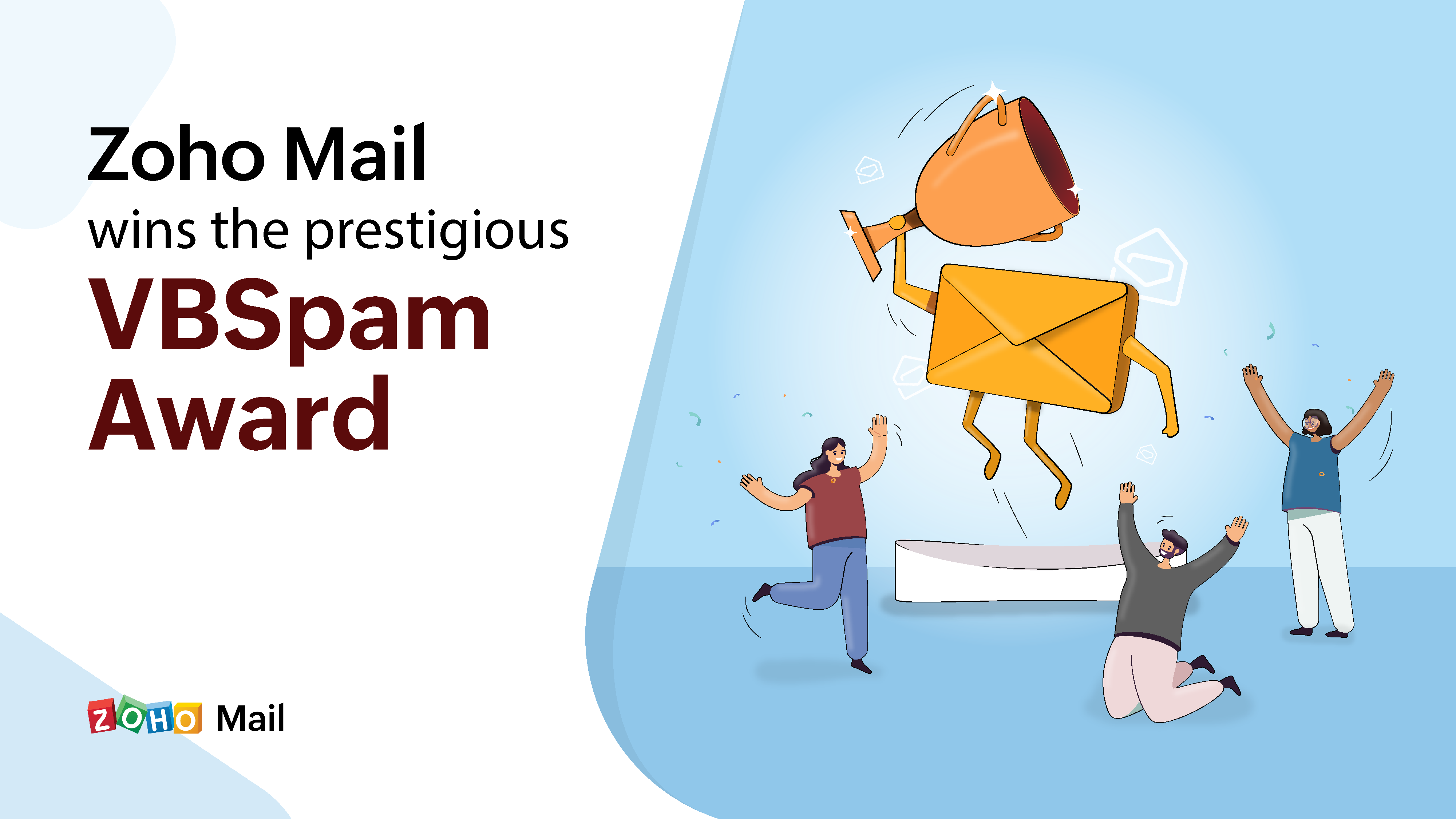 Zoho Mail receives Virus Bulletin's prestigious VBSpam Award