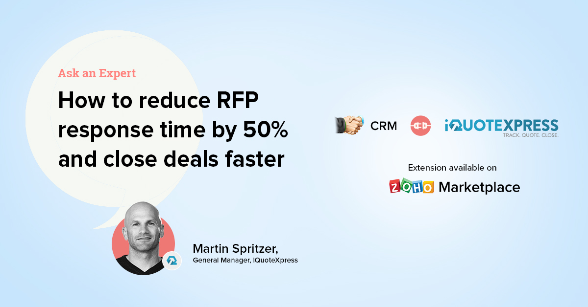 Ask an Expert: How sales teams can reduce RFP response time by 50% and close deals faster