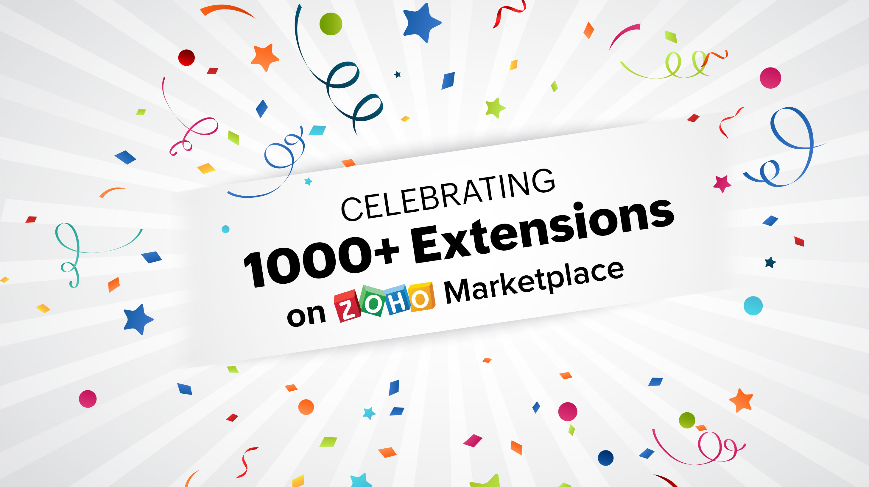 Celebrating 1000+ extensions on Zoho Marketplace