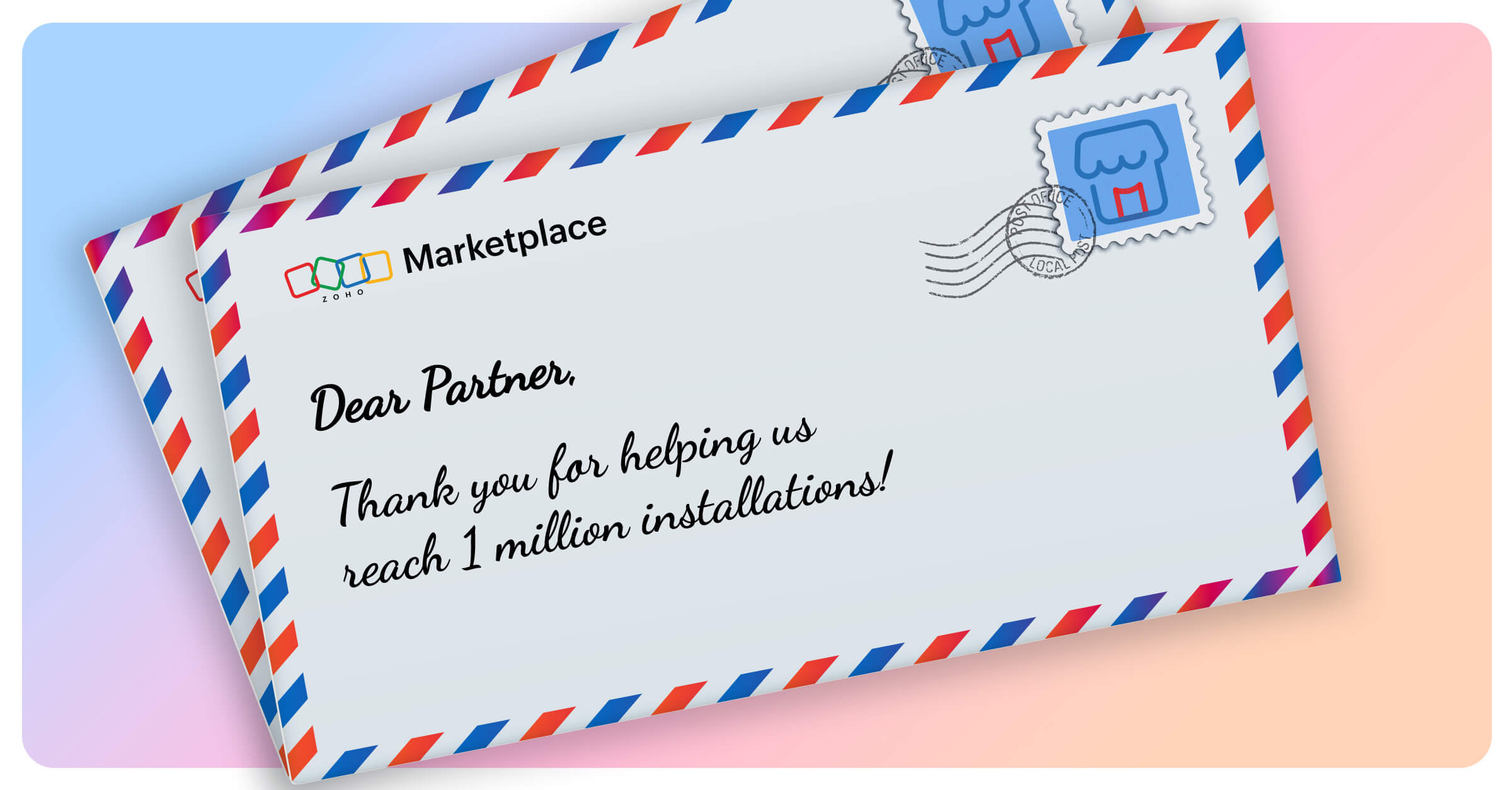 Dear partner, thank you for helping us reach 1 million installations!