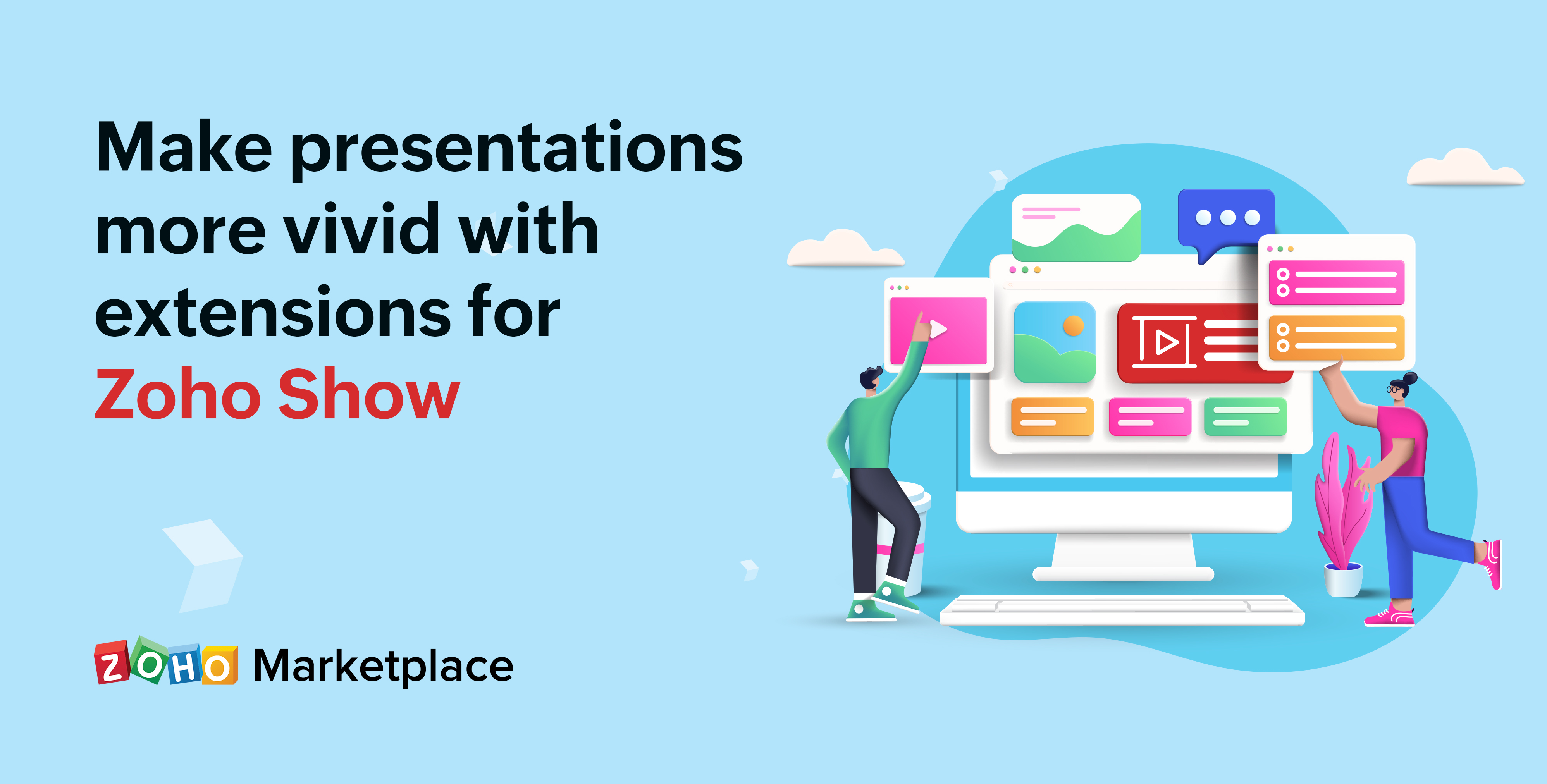 Make presentations more vivid with extensions for Zoho Show
