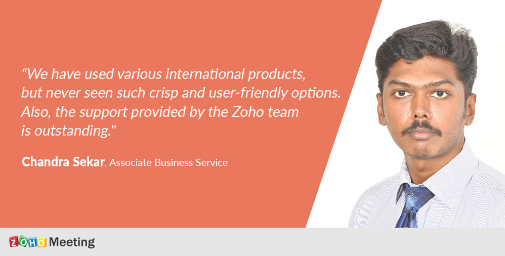How Zoho Meeting enhanced business collaboration for a payroll service company
