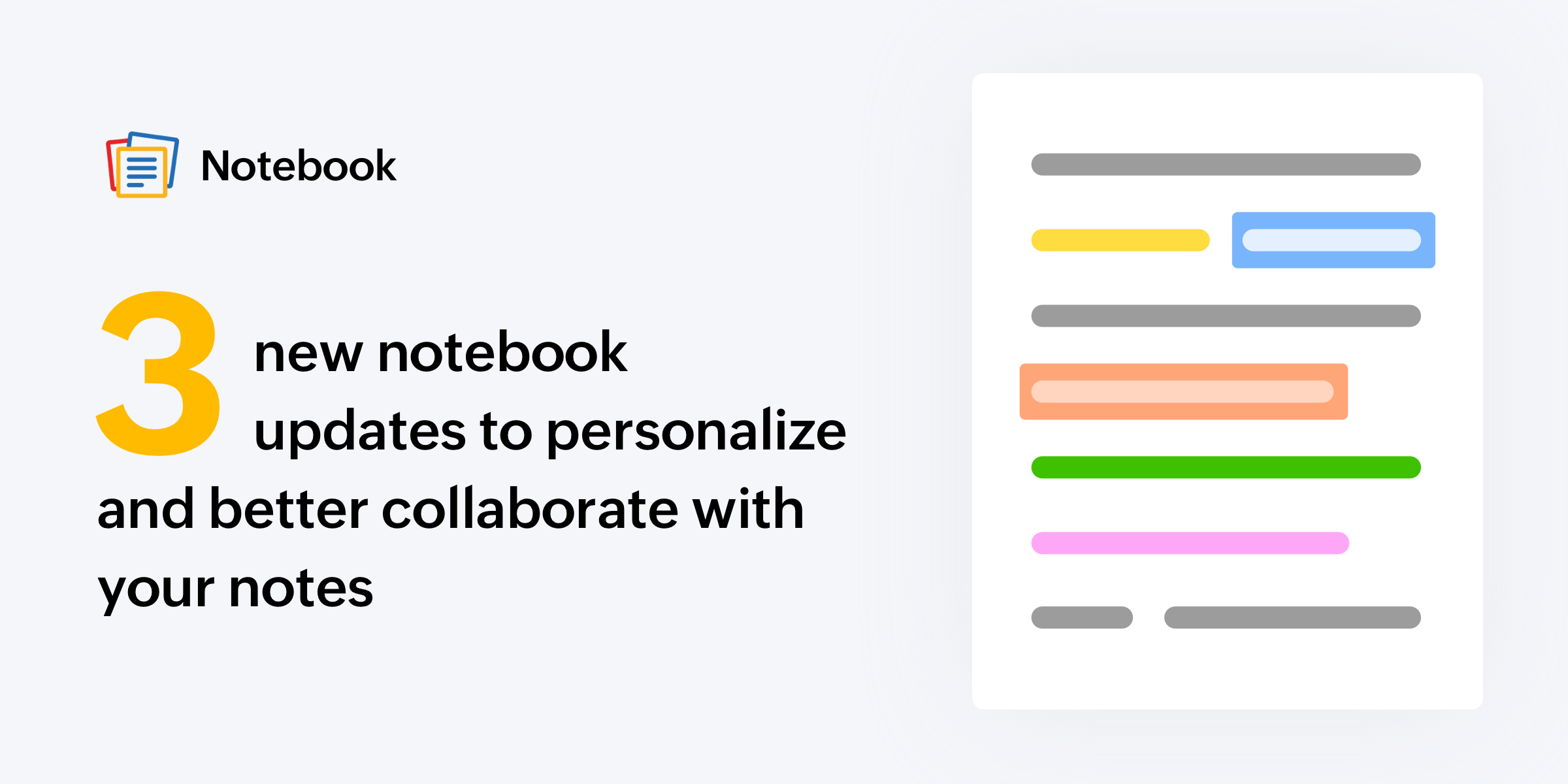 3 new Notebook updates to personalize and better collaborate with your notes