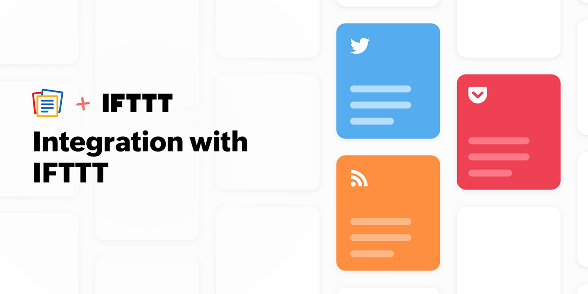 New Notebook update: Integration with IFTTT