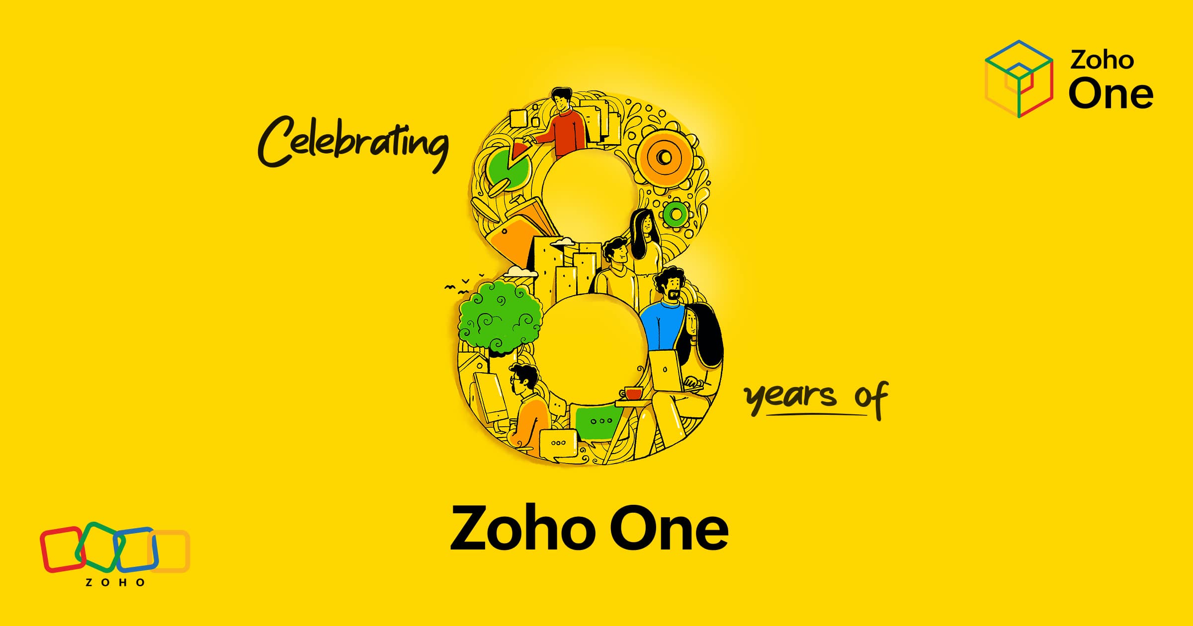 Celebrating eight years of Zoho One