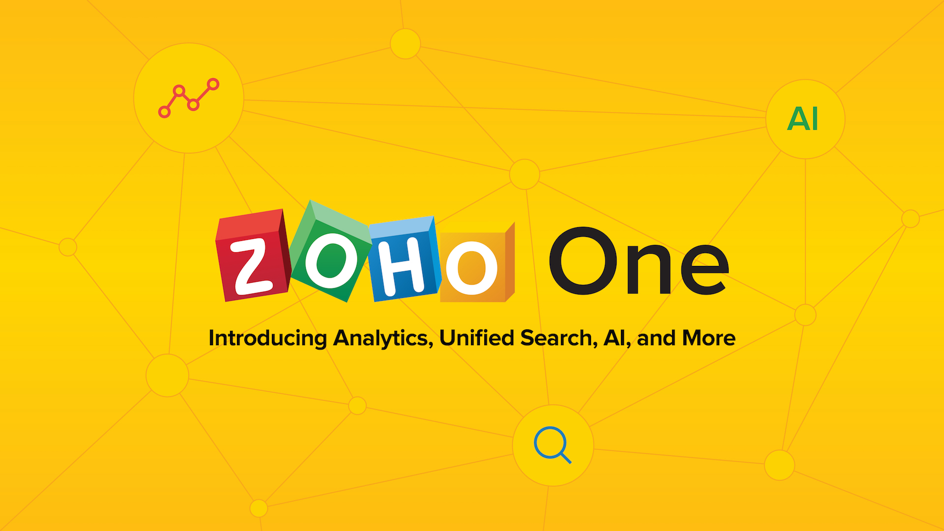 One Year of Zoho One: Introducing Analytics, Unified Search, AI, and More