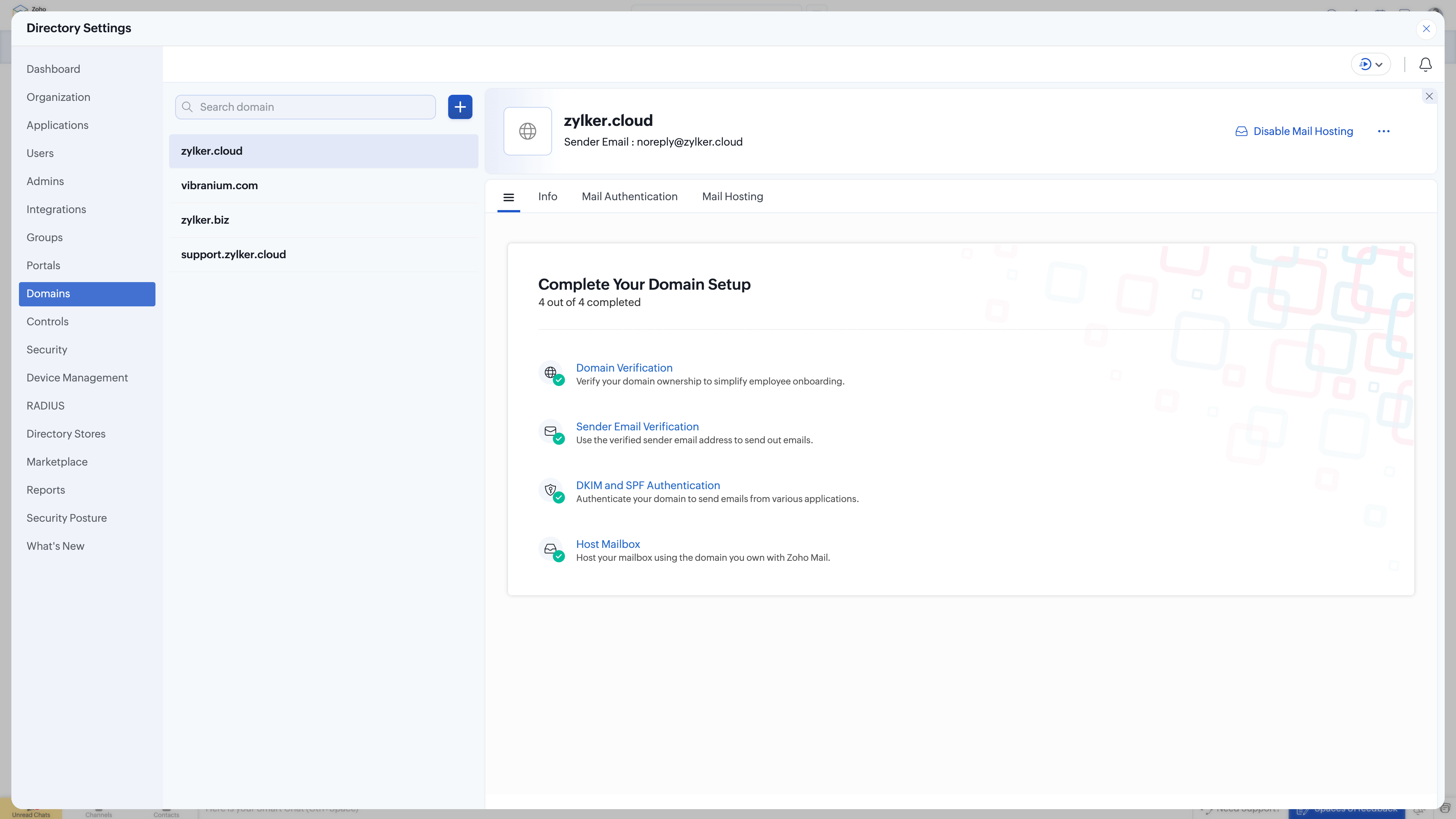 Domain unification Domain unification - globe - zylker.cloud