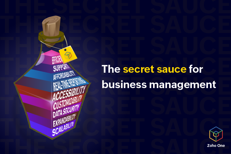 Zoho One as the secret sauce for successful business