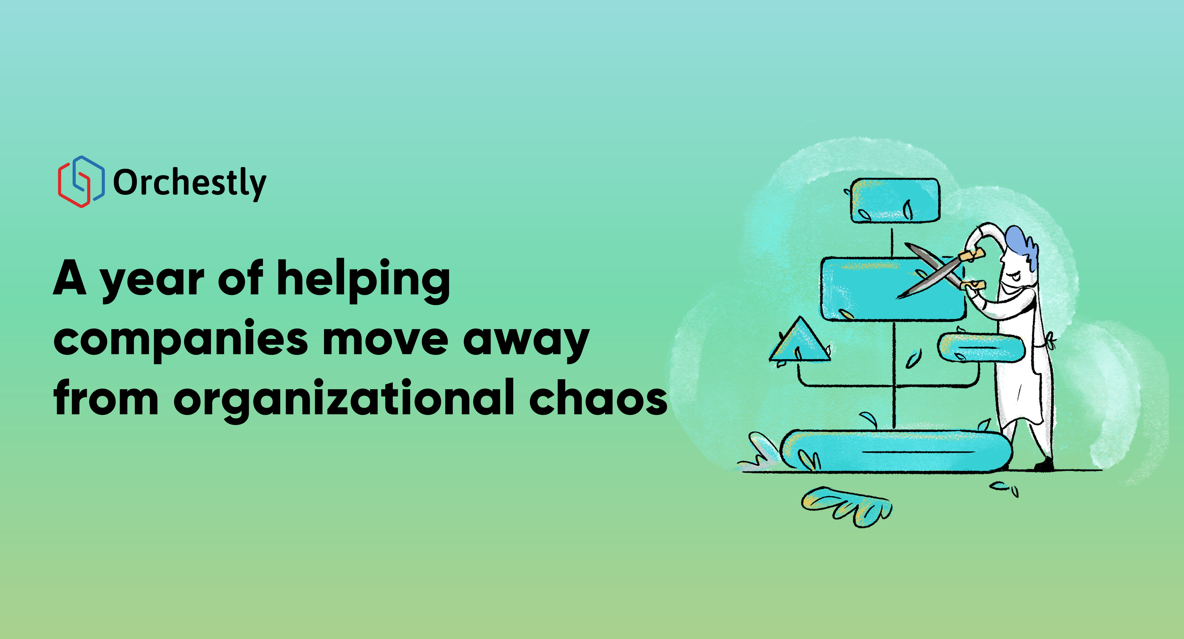 A year of helping companies move away from organizational chaos