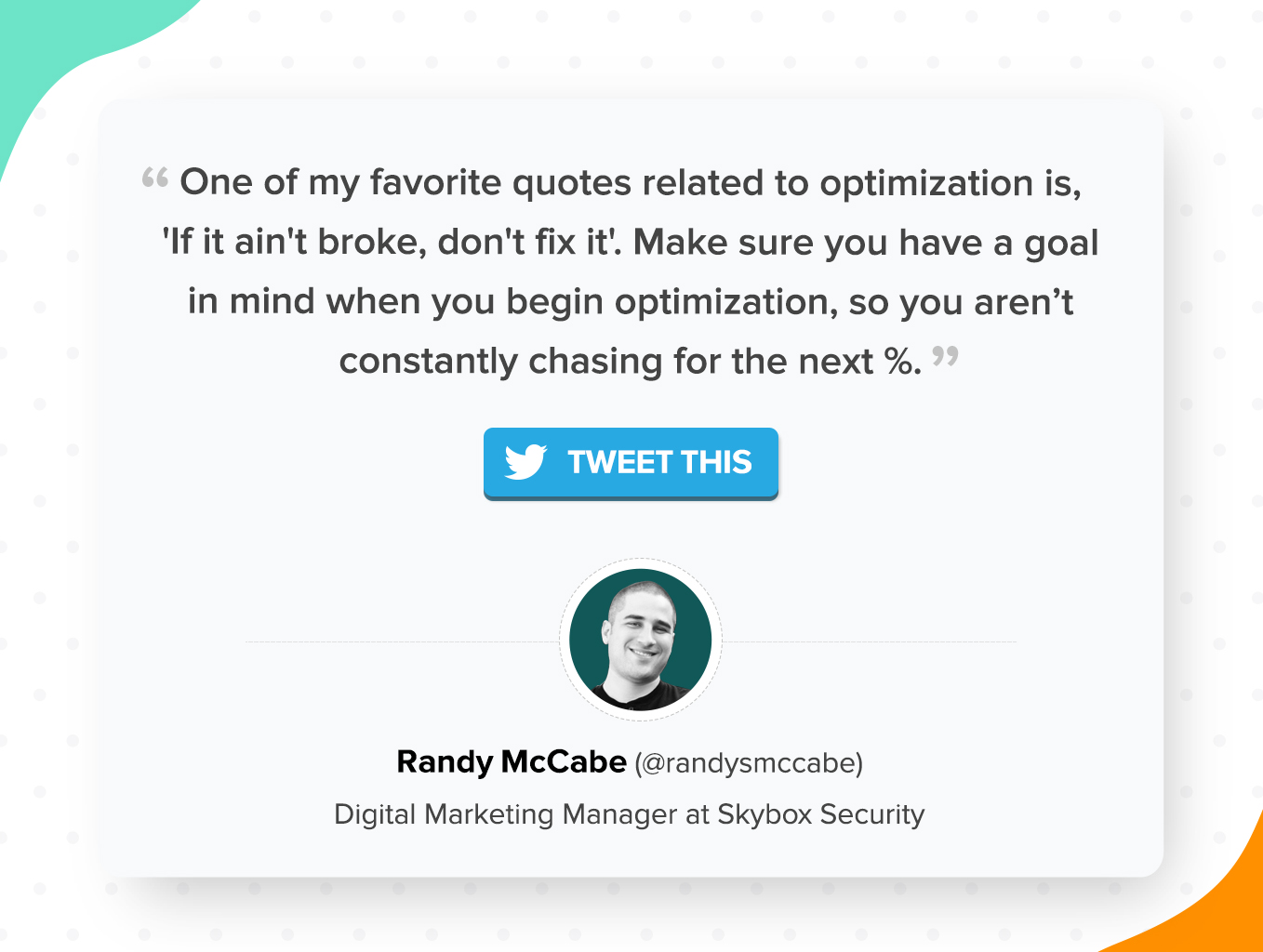 Randy McCabe PageSense Chat Tweet