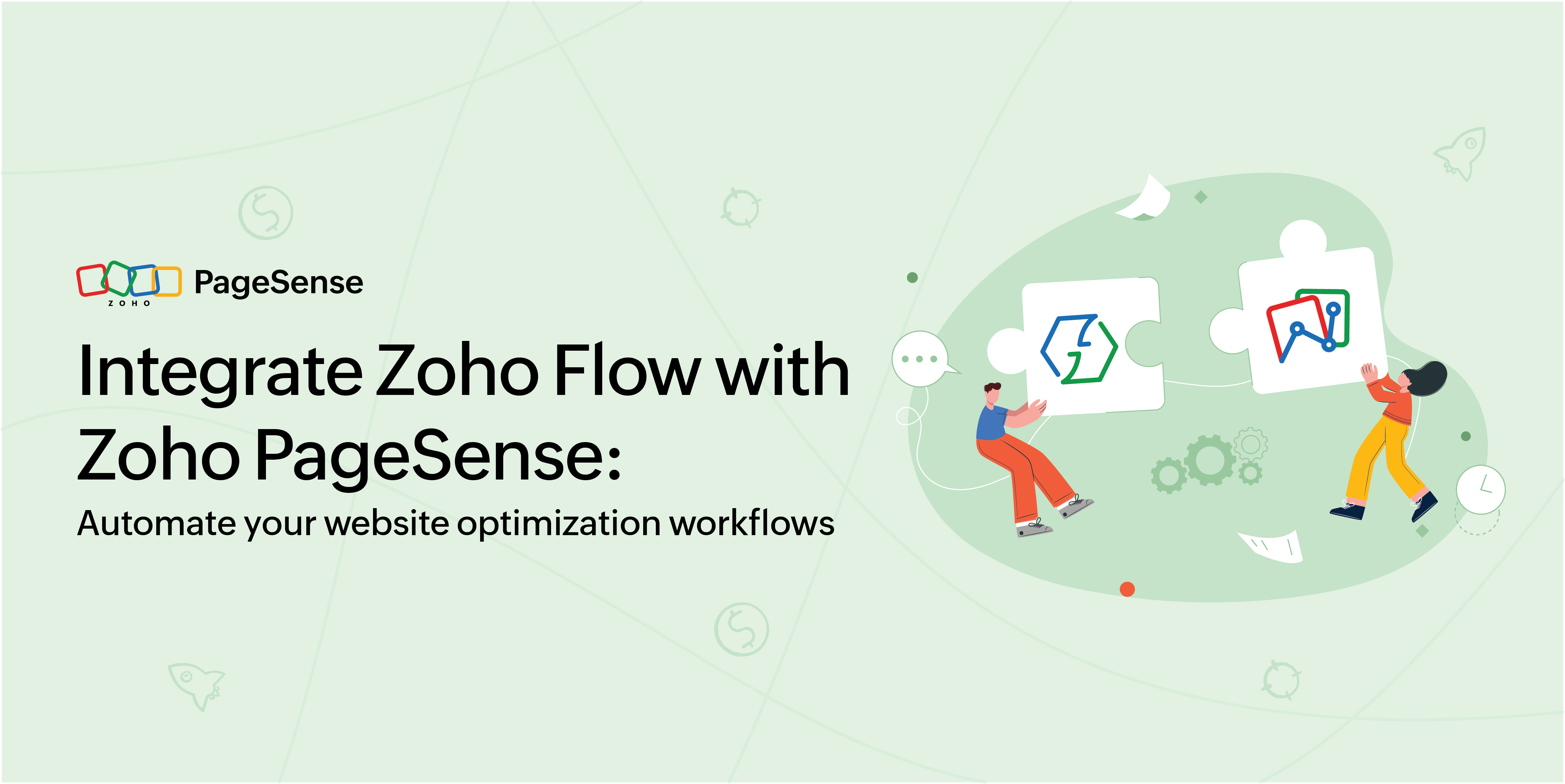 Integrate Zoho PageSense with Zoho Flow : Automate your website optimization workflows
