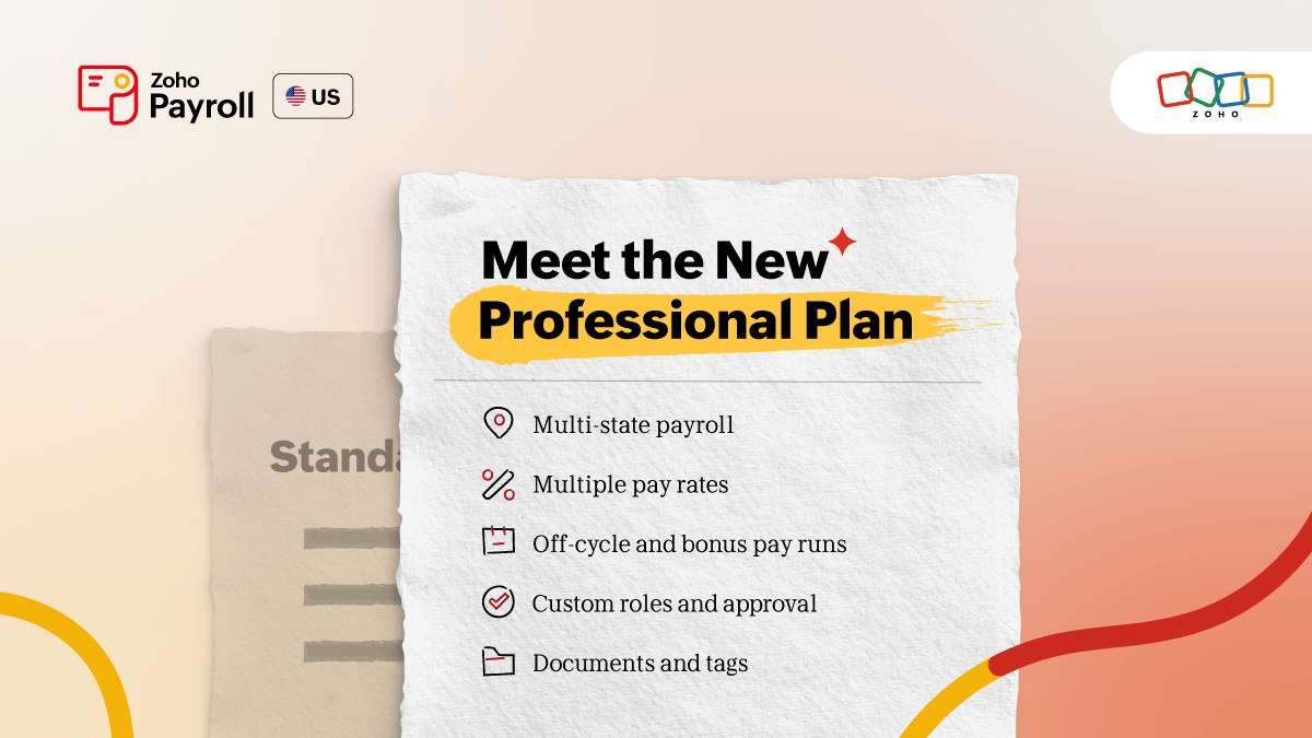 New in Zoho Payroll USA: Multi-state payroll and more