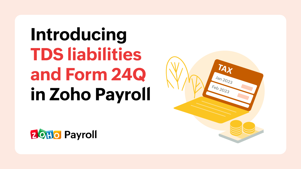 Record TDS challans and generate Form 24Q in Zoho Payroll